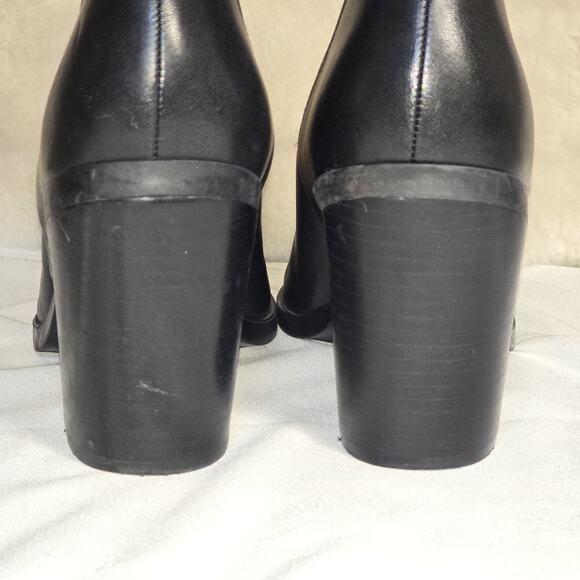 Marc Fisher LTD Gadri Black Leather Ankle Boots Women’s 9M Pointed Toe Western - Picture 6 of 9